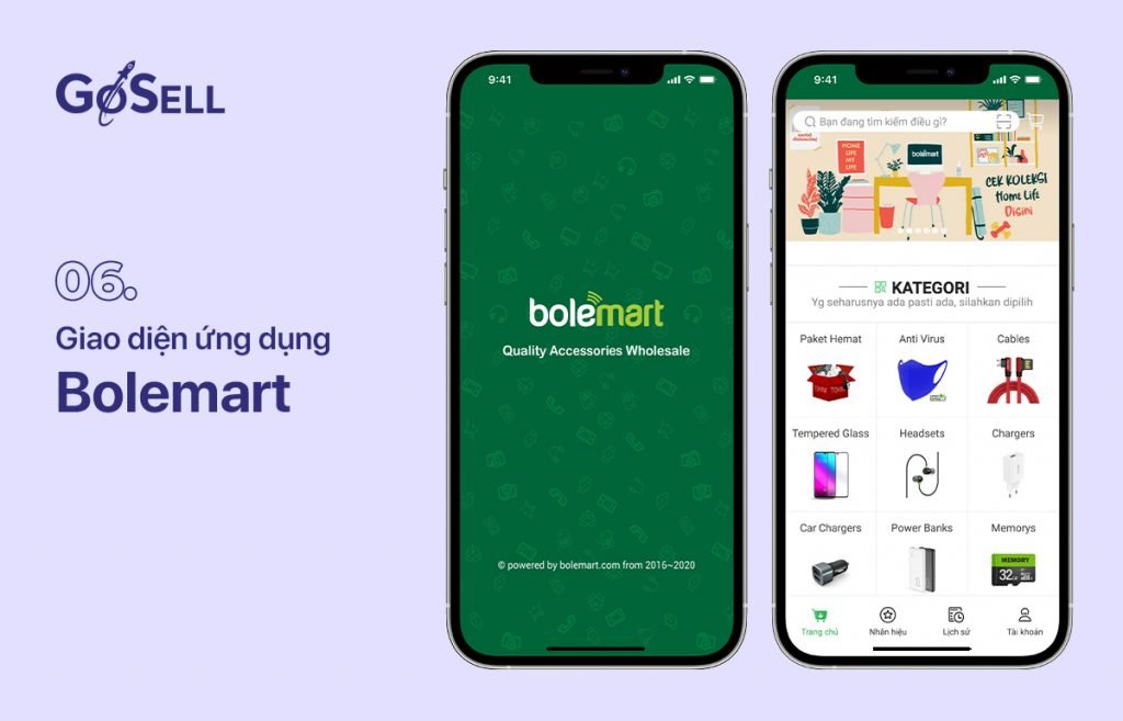 App bán hàng Bolemart