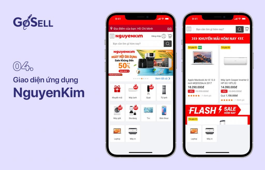 App bán hàng Nguyenkim