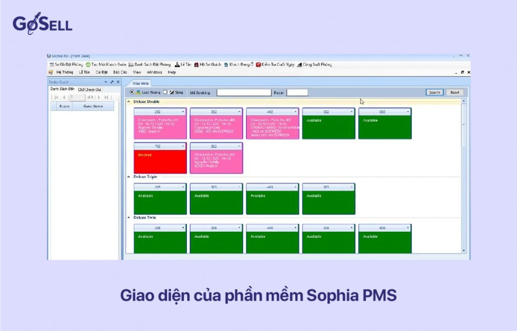 phần mềm quản lý SOPHIA PMS