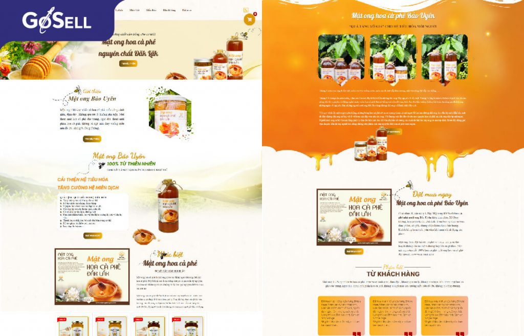 Landing page của các nhiều trang thực phẩm chức năng