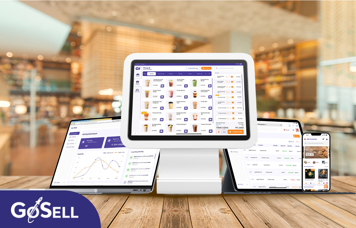 GoSELL cung cấp đến bạn phần mềm quản lý chuyên biệt cho ngành ăn uống - GoF&B