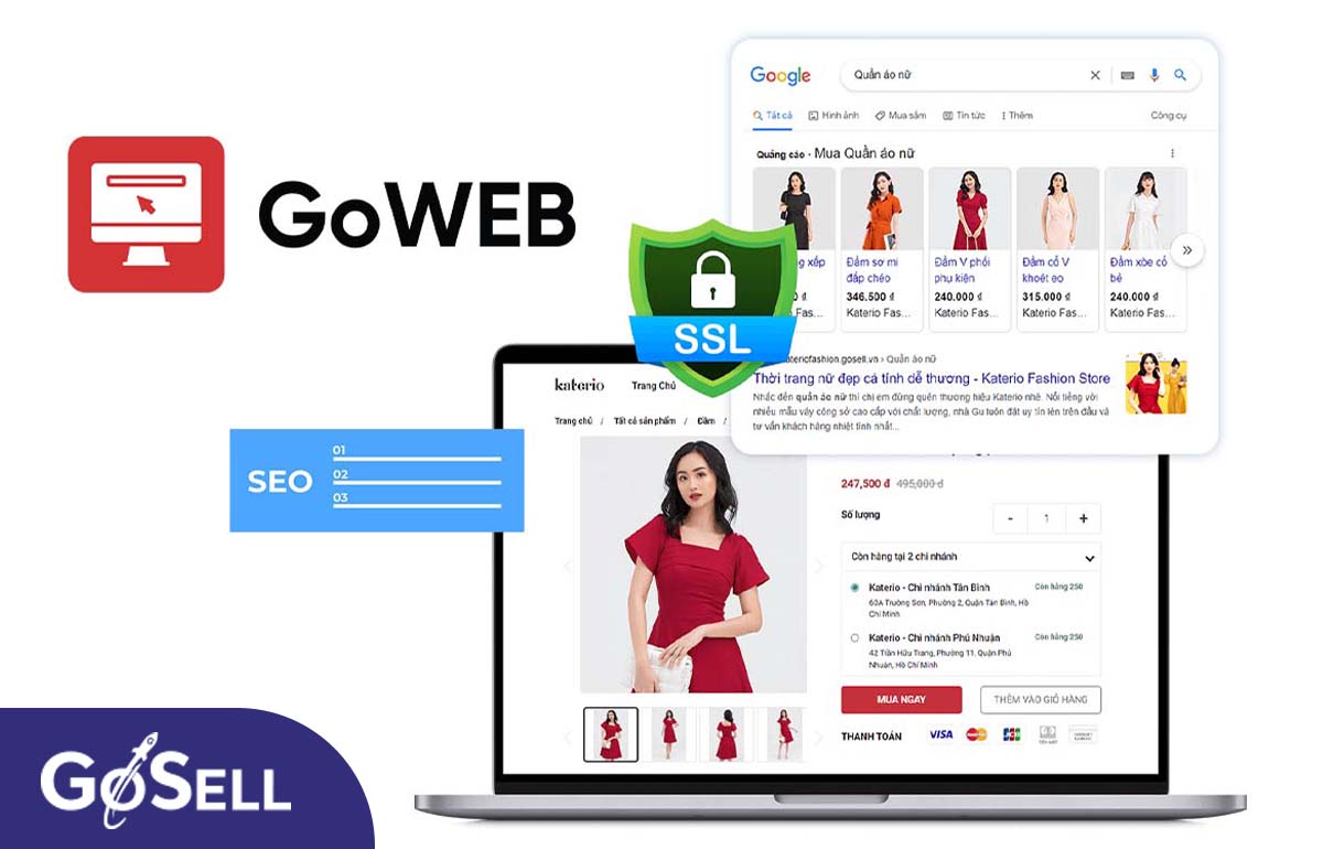 Thiết kế website chuyên nghiệp chuẩn SEO cùng với GoWEB