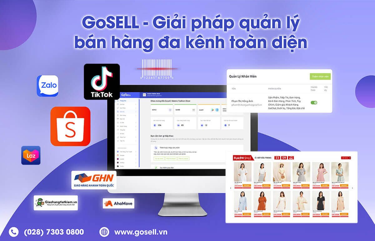 Các tính năng, sản phẩm mà phần mềm quản lý bán hàng GoSELL đang cung cấp