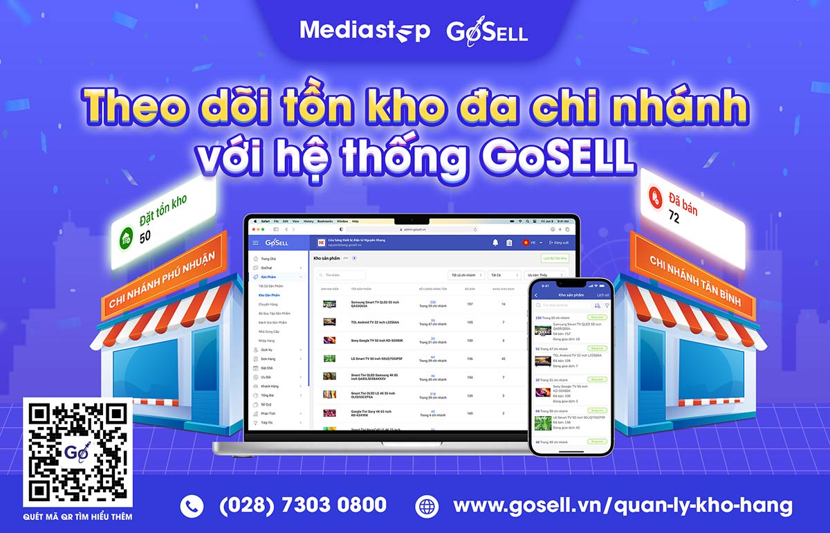 Quản lý kho hàng đa kênh hiệu quả với phần mềm quản lý bán hàng GoSELL