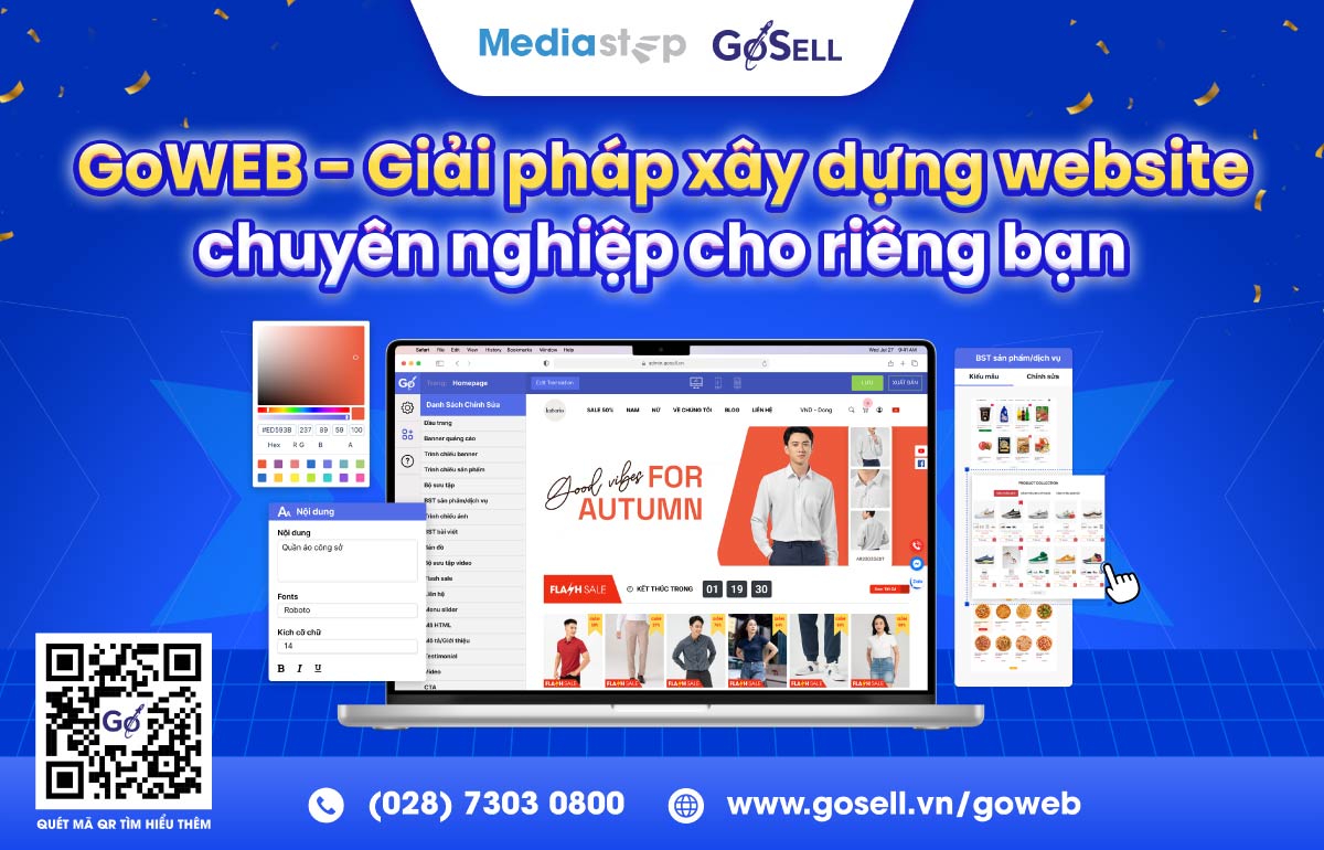 Thiết kế và tối ưu website bán hàng cùng GoSELL