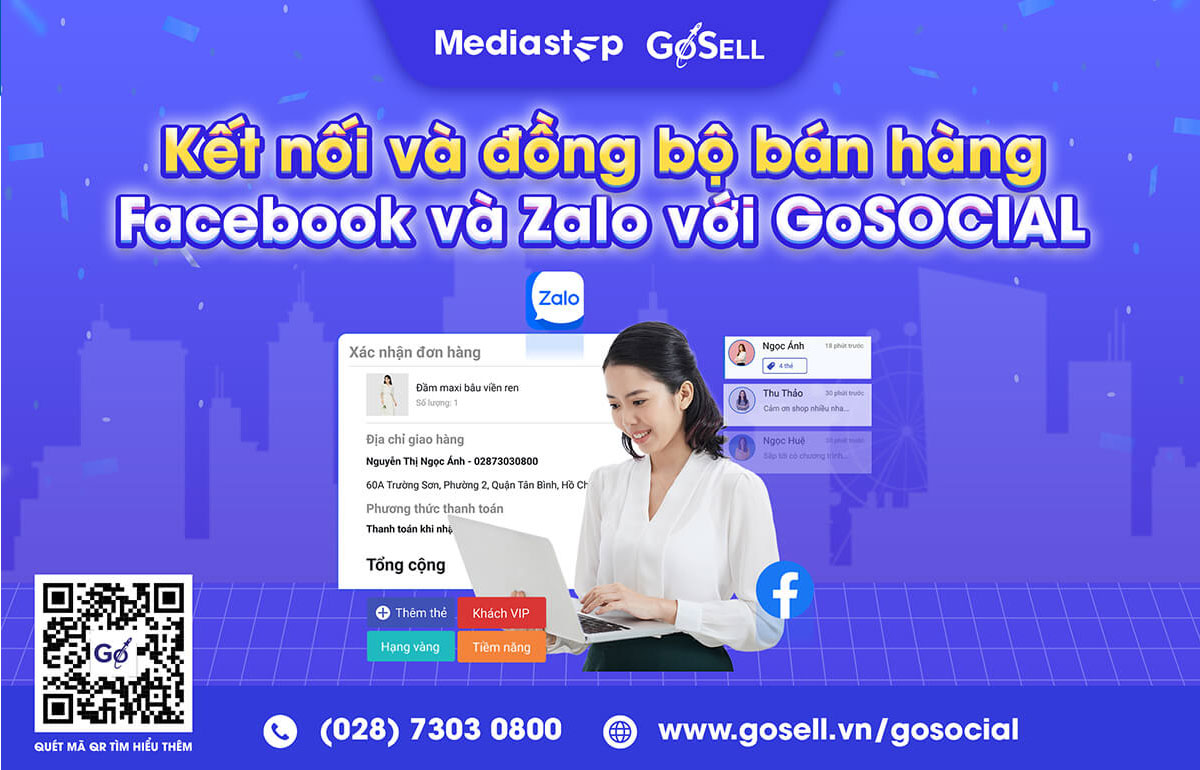 Kết nối và đồng bộ bán hàng Facebook và Zalo với Gosocial