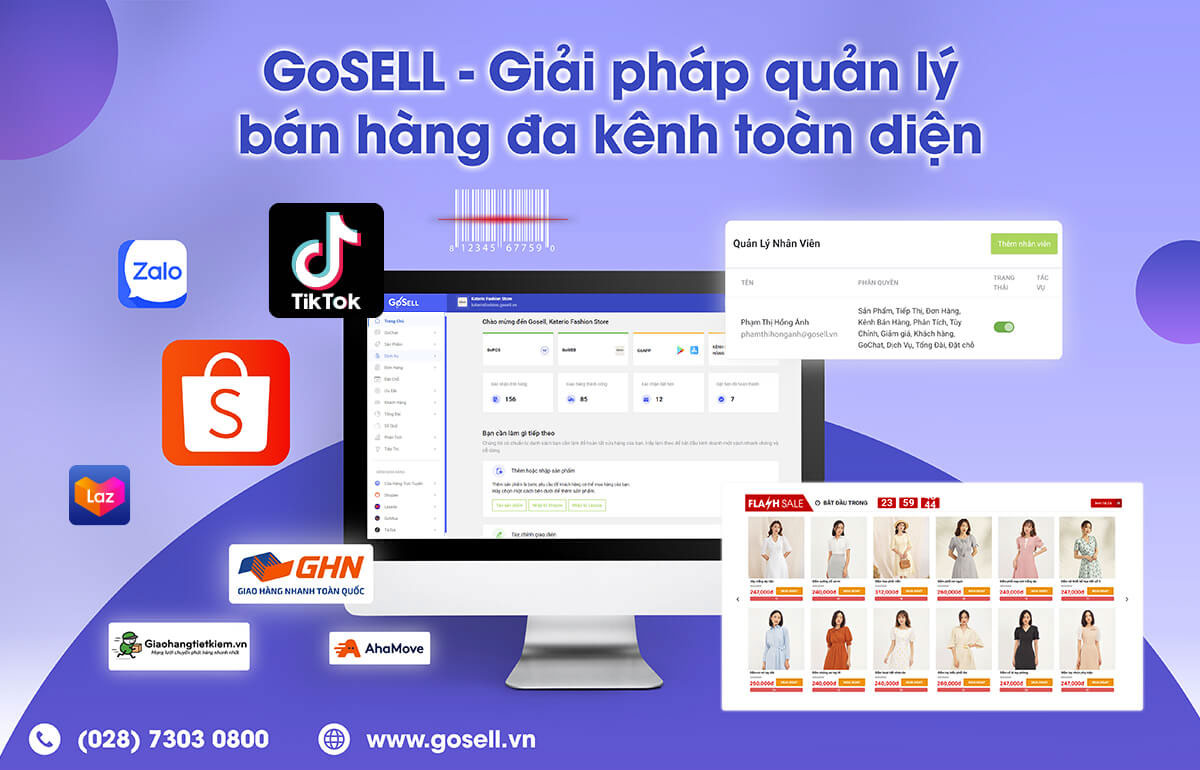 GoSELL – phần mềm hỗ trợ bán hàng toàn diện