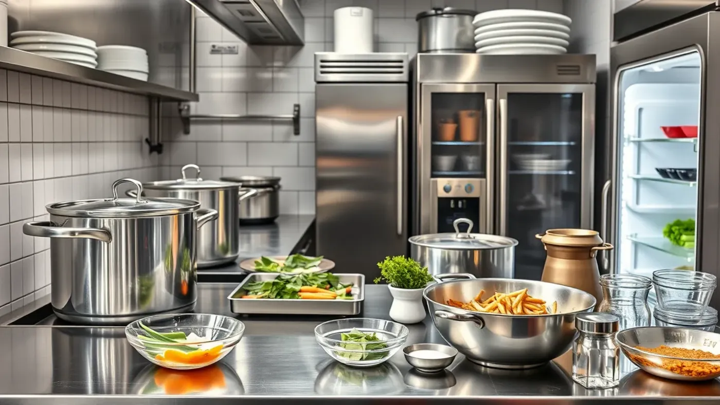 bố trí bếp và định lượng tô phở