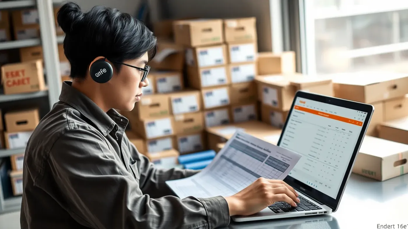 nhân viên shop theo dõi nhiều mã bưu gửi