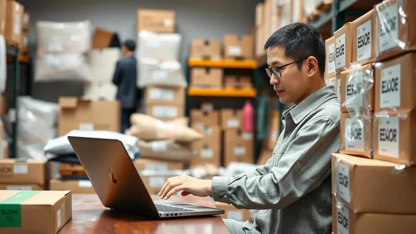 Chủ shop theo dõi đơn bán hàng trên sàn