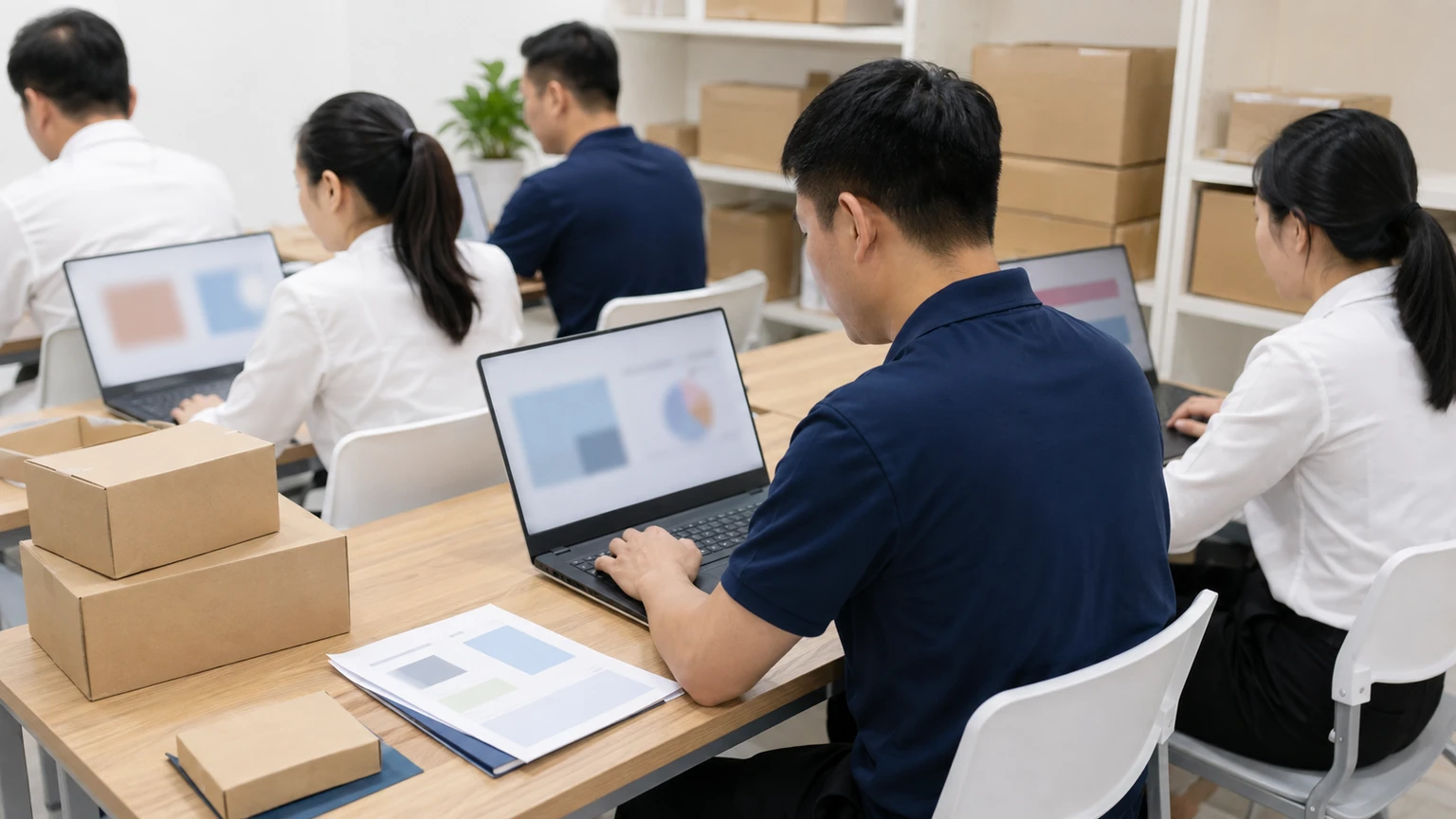 Khóa học Shopee cho người mới thực hành trên máy tính