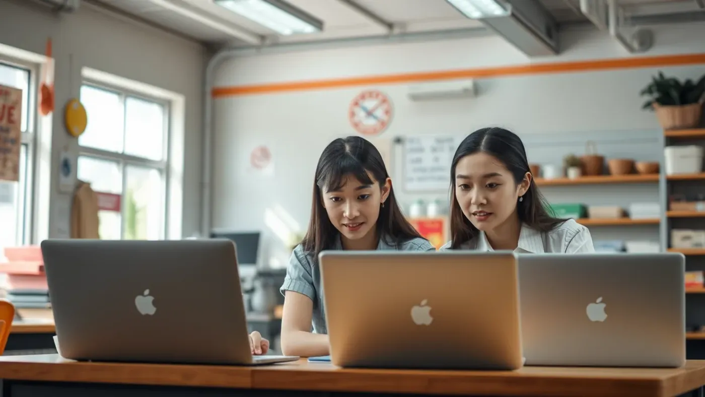 Học viên tại lớp đang xem tài khoản