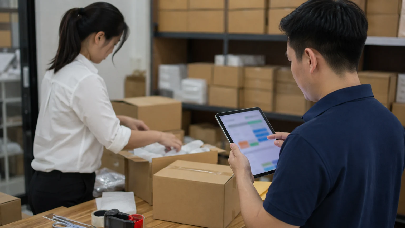 quy trình vận hành shop online